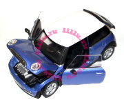 Модель автомобиля Mini Cooper 1:24, синий металлик, Cararama [125BD-1b]
