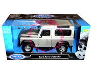 Модель автомобиля Land Rover Defender, серебристая, 1:24, Welly [22498W-SI]