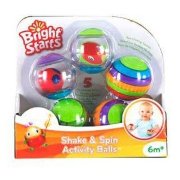 * Сенсорные шарики 'Забавные шарики' (Shake & Spin Activity Balls), Bright Starts [9079]