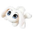 Мягкая игрушка 'Белый кролик', лежачий, 25 см, коллекция 'Влюблённые сердца', NICI [35659] - 35659.jpg
