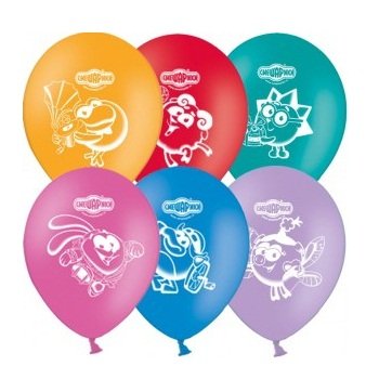 Воздушные шарики &#039;Смешарики&#039;, 30 см, 5 шт [1111-0221] Воздушные шарики 'Смешарики', 30 см, 5 шт [1111-0221]