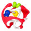 * Развивающая игрушка 'Спирали Бибо-мини' (Beebo Mini), красная, RhinoToys/Oball [81503-2] - 81503r.jpg