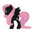 Коллекционная мини-пони 'Черная Флаттершай' (Fluttershy), из виниловой серии Mystery Mini, My Little Pony, Funko [3725-07] - 3725-07.jpg