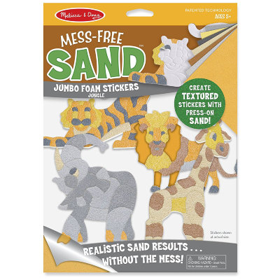 Набор для детского творчества с песком &#039;Наклейки &#039;Джунгли&#039;, Mess-Free Sand, Melissa&amp;Doug [30043] Набор для детского творчества 'Наклейки 'Джунгли', Mess-Free Sand, Melissa&Doug [30043]