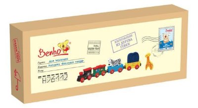 Деревянная развивающая игрушка для малышей &#039;Каталка &#039;Веселый поезд&#039;, Mapacha (Benho) [H76112] Деревянная развивающая игрушка для малышей 'Каталка 'Веселый поезд', Mapacha (Benho) [H76112]