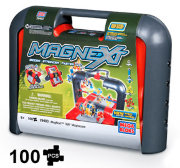 Магнитный конструктор MagNext, 100 элементов, пластмассовый кейс, Mega Bloks [29403]