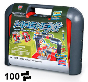 Магнитный конструктор MagNext, 100 элементов, пластмассовый кейс, Mega Bloks [29403] Магнитный конструктор MagNext, 100 элементов, пластмассовый кейс, Mega Bloks [29403]