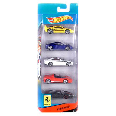 Подарочный набор из 5 машинок 'Ferrari', Hot Wheels, Mattel [BFB28] Подарочный набор из 5 машинок 'Ferrari', Hot Wheels, Mattel [BFB28]