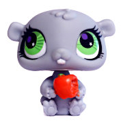 Игрушка 'Петшоп из мешка - Хомяк с яблоком', серия 7 (w03/12), Littlest Pet Shop, Hasbro [98987-2785]