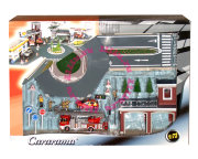 Игровой набор с элементами дороги 'Пожарная часть' 1:72, Cararama [207-3]