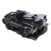 Коллекционная модель автомобиля El Camino 1971 Custom - HW Stunt 2012, черная, Hot Wheels, Mattel [V5337]