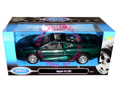 Модель автомобиля Jaguar XJ220, зеленый металлик, 1:24, Welly [29377W-MG] Модель автомобиля Jaguar XJ220, зеленый металлик, 1:24, Welly [29377W-MG]