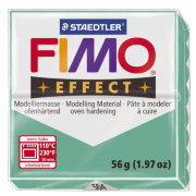 Полимерная глина FIMO Effect Transparent Green, полупрозрачная, 56г, FIMO [8020-504]