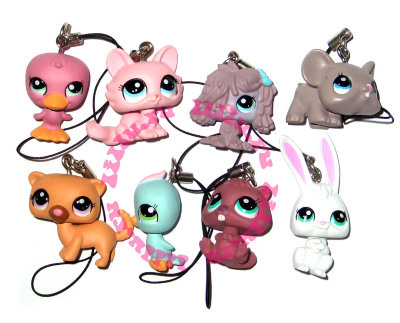 Набор из 8 брелков, серия 3, Littlest Pet Shop [8548-set] Набор из 8 брелков, серия 3, Littlest Pet Shop [8548-set]