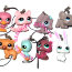 Набор из 8 брелков, серия 3, Littlest Pet Shop [8548-set] - 8548-set.lillu.ru.jpg