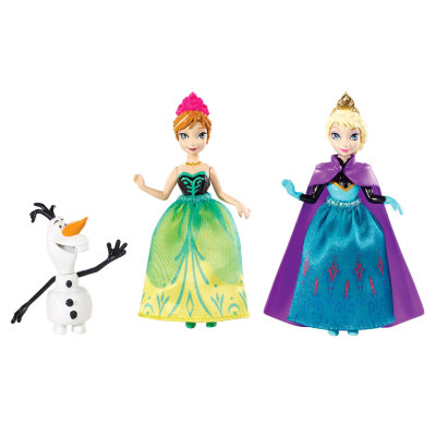Подарочный набор &#039;Сёстры&#039; (2 мини-куклы и снеговик), Frozen ( &#039;Холодное сердце&#039;), Mattel [Y9975] Подарочный набор 'Сёстры' (2 мини-куклы и снеговик), Frozen ( 'Холодное сердце'), Mattel [Y9975]
