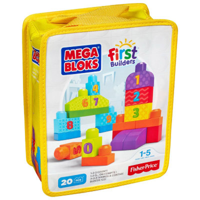 Конструктор 'Счет 1-2-3' (1-2-3 Count!), из серии First Builders, Fisher Price, Mega Bloks [DLH85] Конструктор 'Счет 1-2-3' (1-2-3 Count!), из серии First Builders, Fisher Price, Mega Bloks [DLH85]