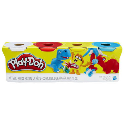 Набор пластилина в баночках по 112г, 4 цвета, Play-Doh, Hasbro [B6508] Набор пластилина в баночках по 112г, 4 цвета, Play-Doh, Hasbro [B6508]