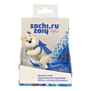 Игрушка 'Белый Мишка - лыжник, символ Олимпиады в Сочи 2014', ПВХ, Sochi2014.ru [GT7043]