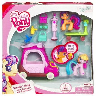 Мини-пони, тематический набор 'На дороге' с пони Scootaloo и Toola-Roola, My Little Pony, Hasbro [92928] Мини-пони, тематический набор 'На дороге' с пони Scootaloo и Toola-Roola, My Little Pony, Hasbro [92928]