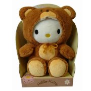 Мягкая игрушка 'Хелло Китти в костюме медведя' (Hello Kitty), 19 см, Jemini [150649b]