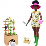 Игровой набор 'Огород' с куклой, пышная (Curvy), Barbie, Mattel [HCD45]