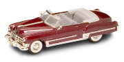 Модель автомобиля Cadillac Coupe de Ville 1949, темно-красный металлик, 1:43, Yat Ming [94223R]