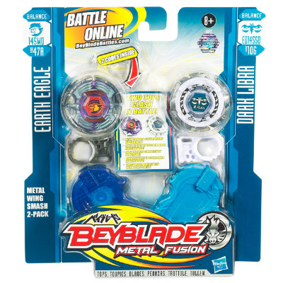 Набор волчков Earth Eagle и Dark Libra, BeyBlade Metal Fusion, Hasbro [26913] Набор волчков Earth Eagle и Dark Libra, BeyBlade Metal Fusion, Hasbro [26913]