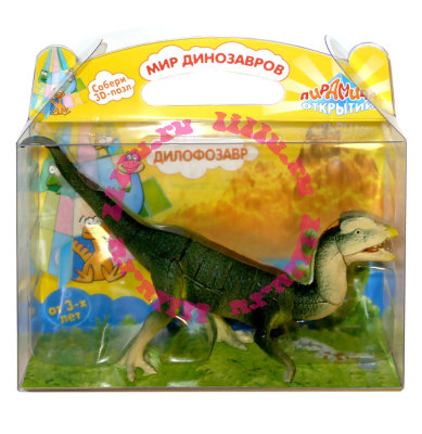 3D-пазл &#039;Дилофозавр&#039;, из серии &#039;Мир динозавров&#039;, &#039;Пирамида Открытий&#039; [3950d] 3D-пазл 'Дилофозавр', из серии 'Мир динозавров', 'Пирамида Открытий' [3950d]
