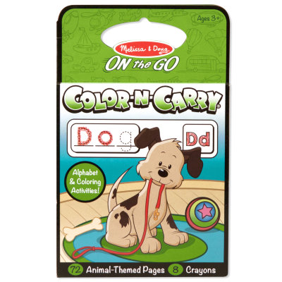 Набор для детского творчества 'Животные' с блокнотом, On the Go - Color-N-Carry, Melissa&amp;Doug [5393] Набор для детского творчества 'Животные' с блокнотом, On the Go - Color-N-Carry, Melissa&Doug [5393]