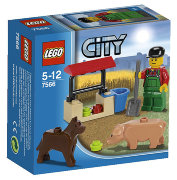 * Конструктор 'Фермер со свиньей и собакой', из серии 'Ферма', Lego City [7566]