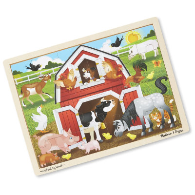 Деревянный пазл 'Друзья на ферме', 24 эл., Melissa&amp;Doug [9061] Деревянный пазл 'Друзья на ферме', 24 эл., Melissa&Doug [9061]