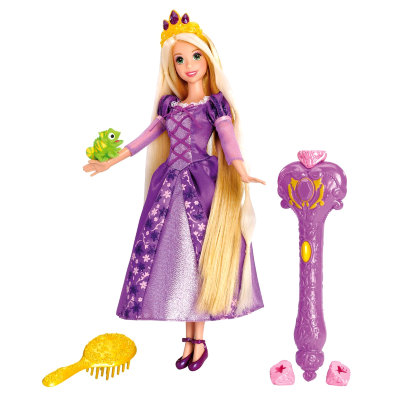 Игровой набор 'Принцесса Рапунцель с волшебными волосами' (Rapunzel - Enchanted Hair), 29 см, из серии 'Принцессы Диснея', Mattel [W5583] Игровой набор 'Принцесса Рапунцель с волшебными волосами' (Rapunzel - Enchanted Hair), 29 см, из серии 'Принцессы Диснея', Mattel [W5583]