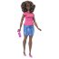 Кукла Барби с дополнительными нарядами, пышная (Curvy), из серии 'Мода' (Fashionistas), Barbie, Mattel [DTF02] - Кукла Барби с дополнительными нарядами, пышная (Curvy), из серии 'Мода' (Fashionistas), Barbie, Mattel [DTF02]