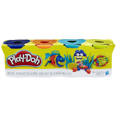 Набор пластилина в баночках по 112г, 4 цвета, Play-Doh, Hasbro [B6509] Набор пластилина в баночках по 112г, 4 цвета, Play-Doh, Hasbro [B6509]