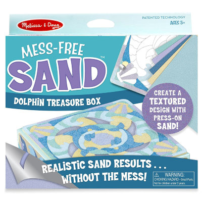 Набор для детского творчества с песком &#039;Шкатулка &#039;Дельфин&#039;, Mess-Free Sand, Melissa&amp;Doug [30045] Набор для детского творчества с песком 'Шкатулка 'Дельфин', Mess-Free Sand, Melissa&Doug [30045]