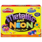 Набор пластилина металлических и неоновых цветов, Play-Doh, Hasbro [37058]
