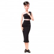 Коллекционная шарнирная кукла 'Миниатюрная азиатка', #3 из серии 'Barbie Looks 2021', Barbie Black Label, Mattel [GXB29]
