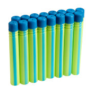 Комплект запасных дротиков БумКо, 16 шт., зеленые с голубой полосой, BoomCo [BGY59]