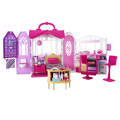 Игровой набор &#039;Переносной домик Барби&#039; (Glam Getaway House), Barbie, Mattel [CHF54] Игровой набор 'Переносной домик Барби' (Glam Getaway House), Barbie, Mattel [CHF54]