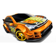 Коллекционная модель автомобиля Ford Focus 2008 - HW Stunt 2013, оранжевая, Mattel [X1726]