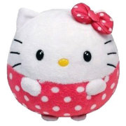 Мягкая игрушка 'Кошечка Hello Kitty круглая', из серии Beanie Ballz, 20 см, TY [38530]