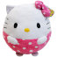 Мягкая игрушка 'Кошечка Hello Kitty круглая', из серии Beanie Ballz, 20 см, TY [38530] - 38530-1.jpg
