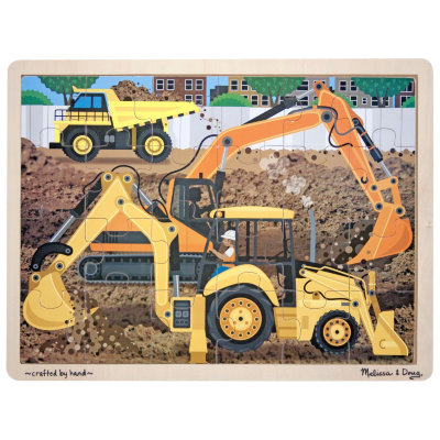 Деревянный пазл 'Землекопы за работой', 24 эл., Melissa&amp;Doug [9064] Деревянный пазл 'Землекопы за работой', 24 эл., Melissa&Doug [9064]