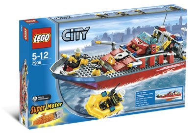 Конструктор &quot;Пожарный корабль&quot;, серия Lego City [7906] Конструктор "Пожарный корабль", серия Lego City [7906]