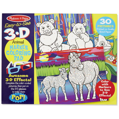 Набор для творчества 'Раскрась по цветам 3D: Животные', Melissa&amp;Doug [9965] Набор для творчества 'Раскрась по цветам 3D: Животные', Melissa&Doug [9965]