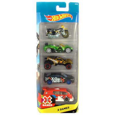 Подарочный набор из 3 машинок, мотоцикла и микроавтобуса 'X Games', Hot Wheels, Mattel [BFB38] Подарочный набор из 3 машинок, мотоцикла и микроавтобуса 'X Games', Hot Wheels, Mattel [BFB38]