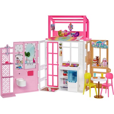 Игровой набор &#039;Переносной домик Барби&#039;, Barbie, Mattel [HCD47] Игровой набор 'Переносной домик Барби', Barbie, Mattel [HCD47]