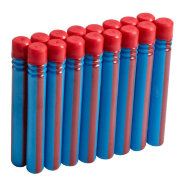 Комплект запасных дротиков БумКо, 16 шт., синие с красной полосой, BoomCo [BGY60]