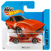 Коллекционная модель автомобиля Mazda RX-7 - HW City 2014, красная, Hot Wheels, Mattel [BFC43]
